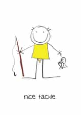 Rude Fishing Anniversary Card / Valentines Day Card - Nice Tackle created by Lucy Likes It