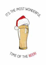 beer funny Christmas Card 6131 created by The Card Compony