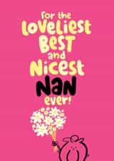 Cute Card for Nan on Birthday or Mother's Day created by Pink wink