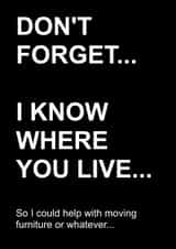 dont forget New Home Card 31467 created by If Dogs Could Fly