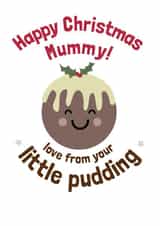 xmas pudding Christmas Card 3879 created by Wink Design - Michelle Roberts