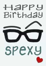 happy spexy Birthday Card 12040 created by Presents Felt