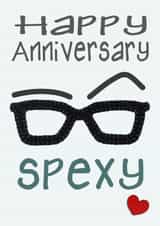 Spexy Glasses Anniversary Card created by Presents Felt