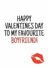 favourite kiss Valentines Day Card 34703 created by Banter King