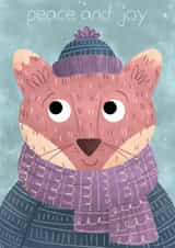 peace joy Christmas Card 23078 created by Megan Higgins