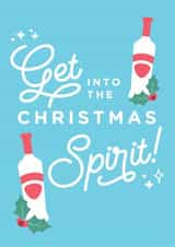 Adult Alcohol Christmas Card 36047 created by Girl & Cat Studio