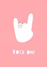 Rock On! Engagement card created by Zoe Spry