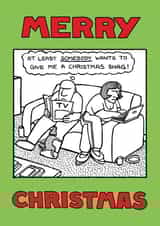 'Christmas Shag' card from Off The Leash created by Off The Leash Cartoons by Rupert Fawcett