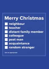 merry xmas Christmas Card 11097 created by Just Spag