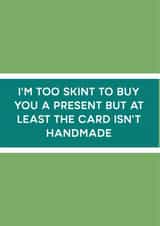 Cheeky Funny Christmas Card 33437 created by Just Spag