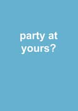 party at New Home Card 14409 created by Snarkologie