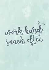 work hard New Job Card 14415 created by Lucy Cats & Tea