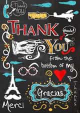 Adult Arty Thank You Card 22695 created by Jodi Pedri