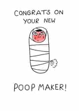 congrats on New Baby Card 7450 created by Ruthycomics