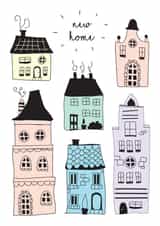 Classic New Home Card - Traditional Houses - New Home created by Fenella Designs