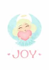 angel joy Christmas Card 26216 created by Catherine Satrun