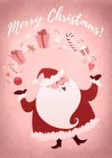 Santa Merry Christmas Card 26210 created by Sarah Satrun