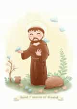 saint francis Card 26221 created by Catherine Satrun