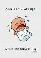 congrats little New Baby Card 12090 created by Gerry Alexis