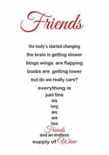 Friends and wine make the world go round created by Unique Word Designs