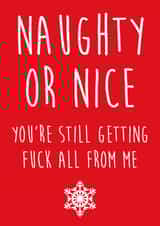 naughty nice Christmas Card 7739 created by Bonnie Banter