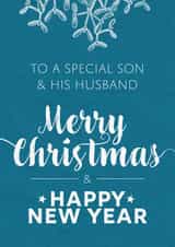 special son Christmas Card 13537 created by F. Mower
