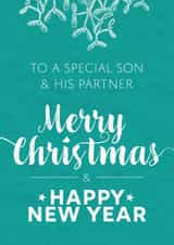 special son Christmas Card 13538 created by F. Mower