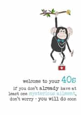 Welcome to your 40s created by Dandelion Stationery