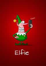 elfie selfie Christmas Card 35658 created by Eoin McKeown