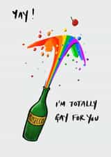 yay prosecco Anniversary Card 12092 created by Gerry Alexis