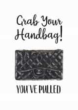 handbag humour Anniversary Card 27478 created by The Monochrome Bow