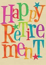 happy star Retirement Card 5612 created by Lizzie O'Grady