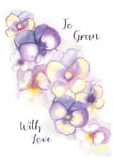 To Gran With Love Floral Card created by Zoe-Claire