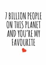 love seven Anniversary Card 34707 created by Banter King