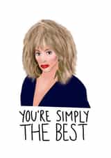 Tina Turner Card for Friend created by Studio Yelle