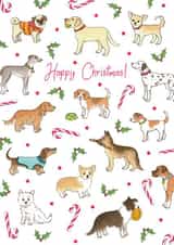 dog pet Christmas Card 6170 created by Hazel Fisher Creations