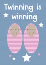 twins twinning New Baby Card 12479 created by Calliwally
