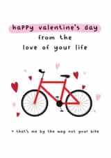 Funny Cycling valentines day card for your significant other created by Silly Prints
