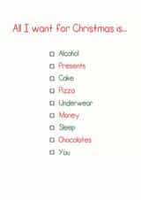 Adult Alcohol Christmas Card 36130 created by Rubber John