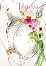 Baby shower Pregnancy Card 1159 created by Jodi Pedri