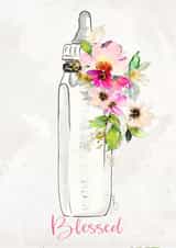 Baby illustration New Baby Card 1160 created by Jodi Pedri