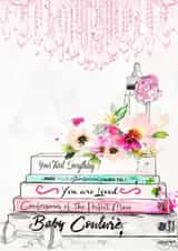 bottle flower Pregnancy Card 1161 created by Jodi Pedri