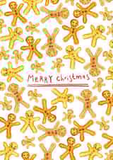 gingerbread men Card 33221 created by Elodie Bee Designs
