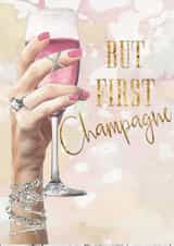 first champagne Congratulations Card 1164 created by Jodi Pedri