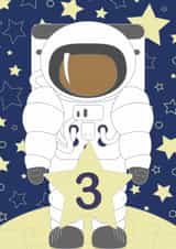 space astronaut Birthday Card 8787 created by Sarah Twist