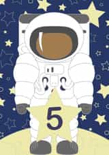 space astronaut Birthday Card 8789 created by Sarah Twist