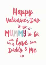 Mummy To Be Valentine's Day Card created by Sweetlove Press