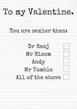 you sexier Valentines Day Card 36376 created by Beta Mummy