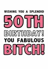 wishing splendid Birthday Card 3547 created by Do You Punctuate?