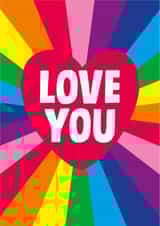 love you Valentines Day Card 3030 created by Dean Morris Cards